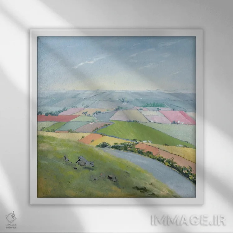 تابلو دکوراتیو تا هر جا چشم کار می کند IV اثر مردیت هاوس - نمای قابدار سفید