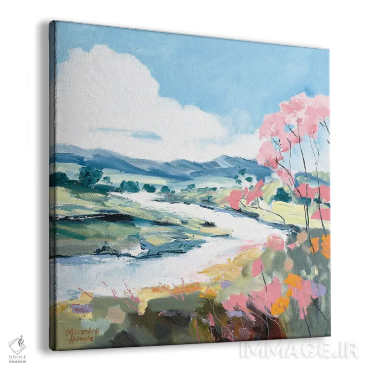 تابلو دکوراتیو همراه با جریان آب اثر مردیت هاوس - نمای پرسپکتیو محصول