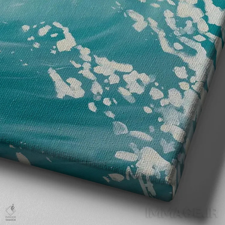 تابلو دکوراتیو موج اثر مردیت هاوس - نمای نزدیک بافت بوم