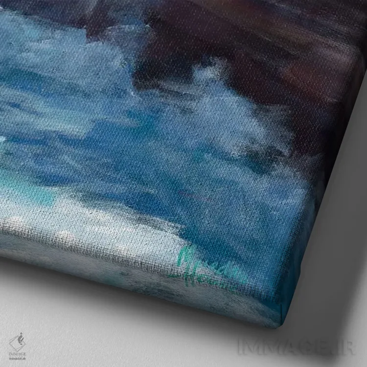 تابلو دکوراتیو طاق جزیره اثر مردیت هاوس - نمای نزدیک بافت بوم