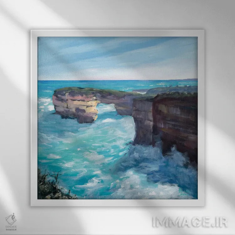 تابلو دکوراتیو طاق جزیره اثر مردیت هاوس - نمای قابدار سفید