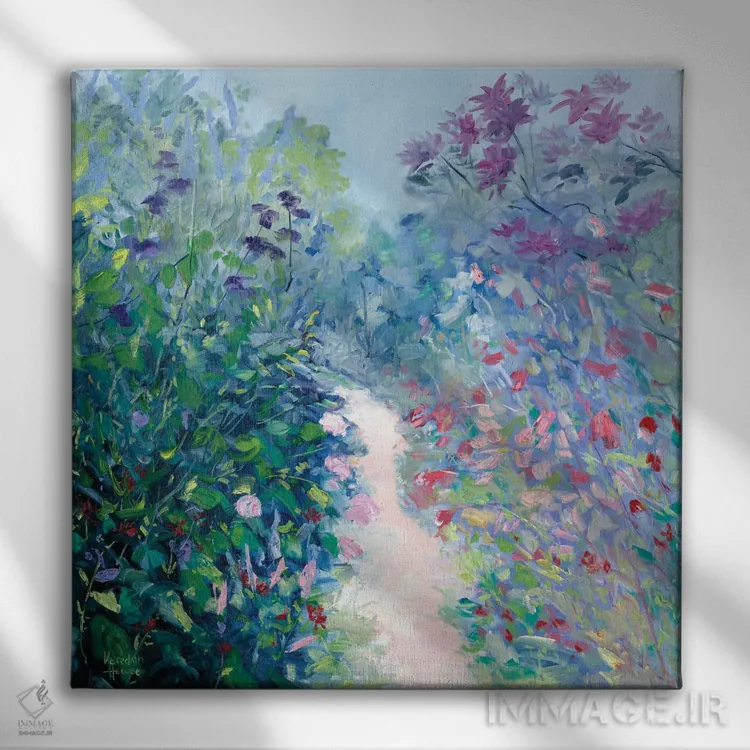 تابلو دکوراتیو عشق اینجا شکوفا می شود اثر مردیت هاوس - نمای روبهرو روی دیوار
