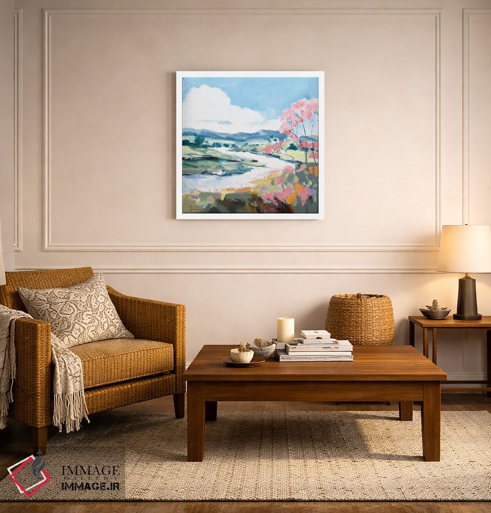 تابلو دکوراتیو همراه با جریان آب اثر مردیت هاوس - D5W