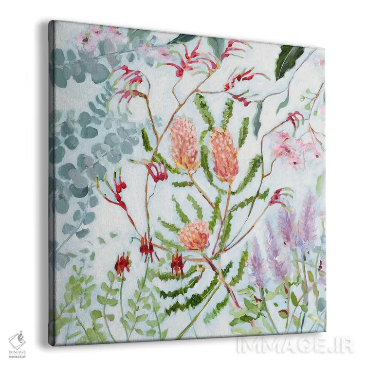 تابلو دکوراتیو بانکسیا در حال شکوفه اثر مردیت هاوس - نمای پرسپکتیو محصول