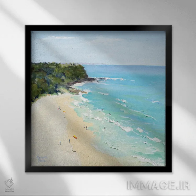 تابلو دکوراتیو بین پرچم ها اثر مردیت هاوس - نمای قابدار مشکی