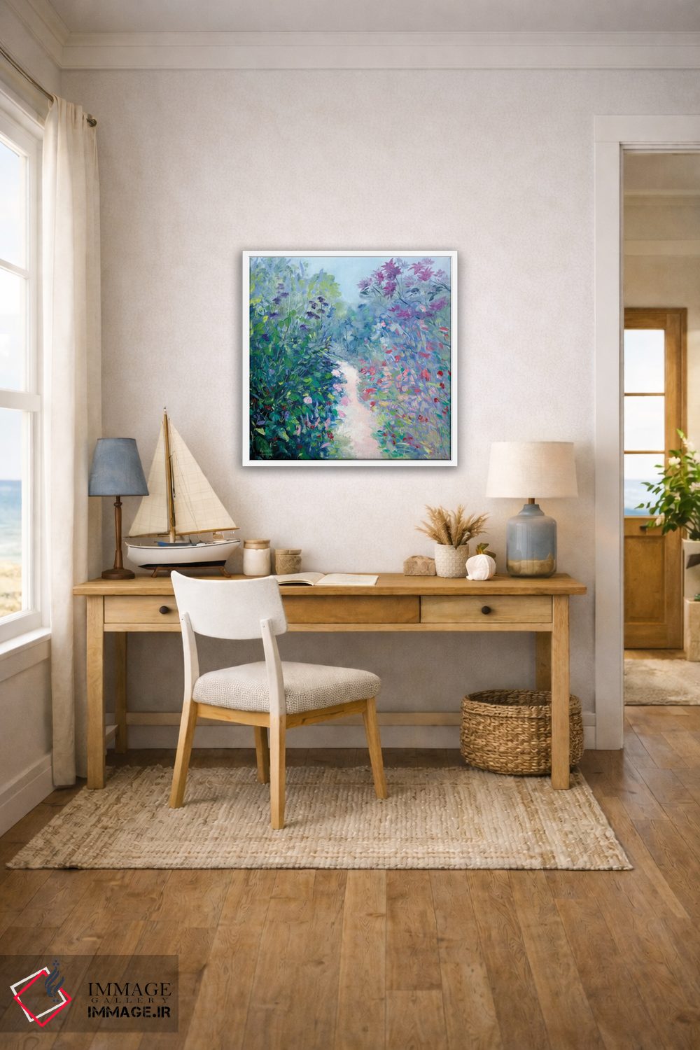 تابلو دکوراتیو عشق اینجا شکوفا می شود اثر مردیت هاوس - D1W