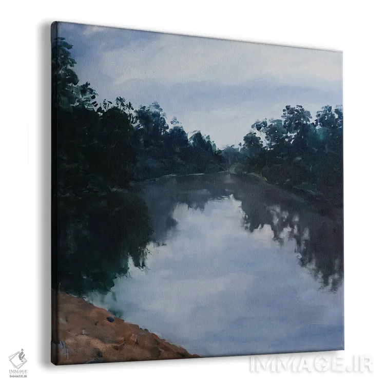 تابلو انتزاعی رودخانه مکینتایر اثر مردیت هاوس - نمای پرسپکتیو محصول