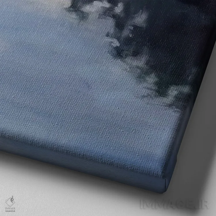 تابلو انتزاعی رودخانه مکینتایر اثر مردیت هاوس - نمای نزدیک بافت بوم