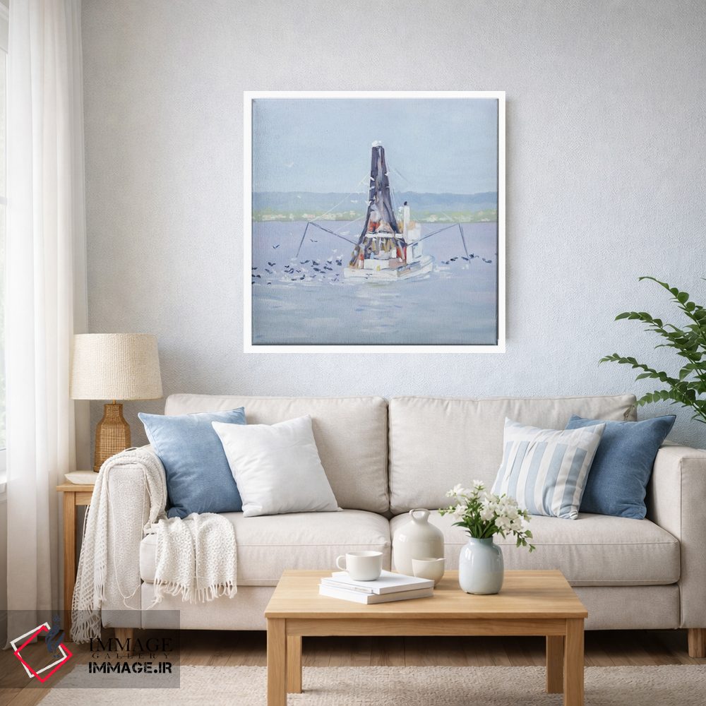 تابلو دکوراتیو کشتی ماهیگیری اثر مردیت هاوس - D2W