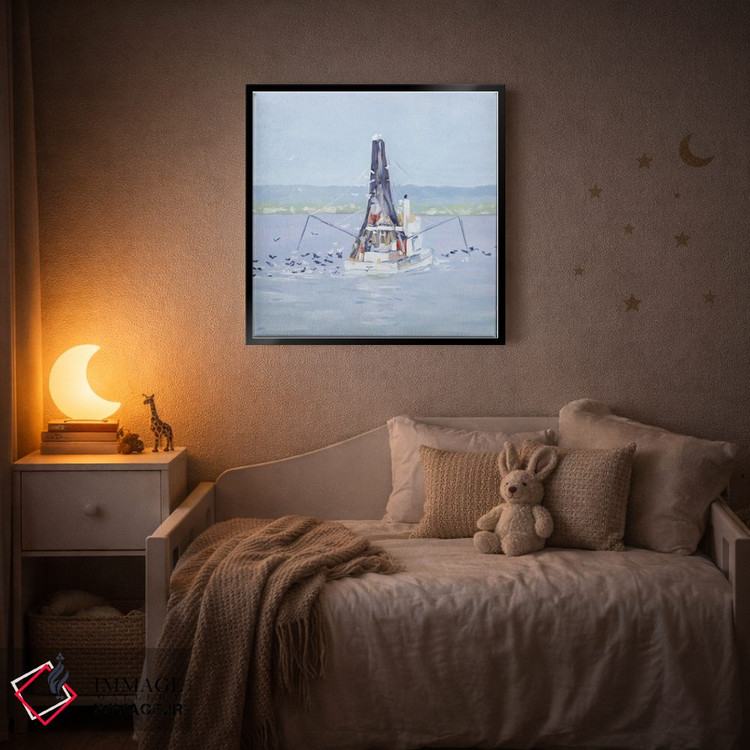 تابلو دکوراتیو کشتی ماهیگیری اثر مردیت هاوس - D4B