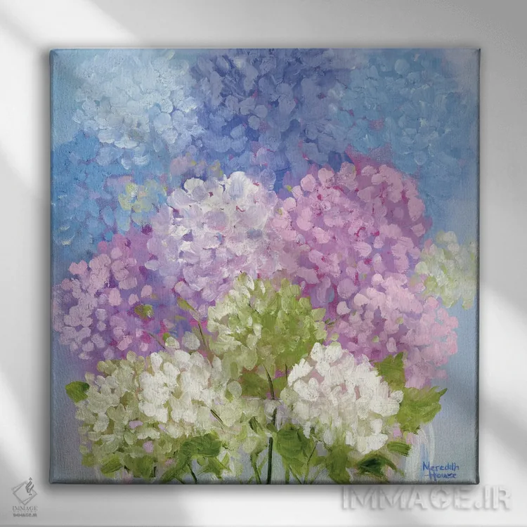 تابلو دکوراتیو بهار شکوفا اثر مردیت هاوس - نمای روبهرو روی دیوار