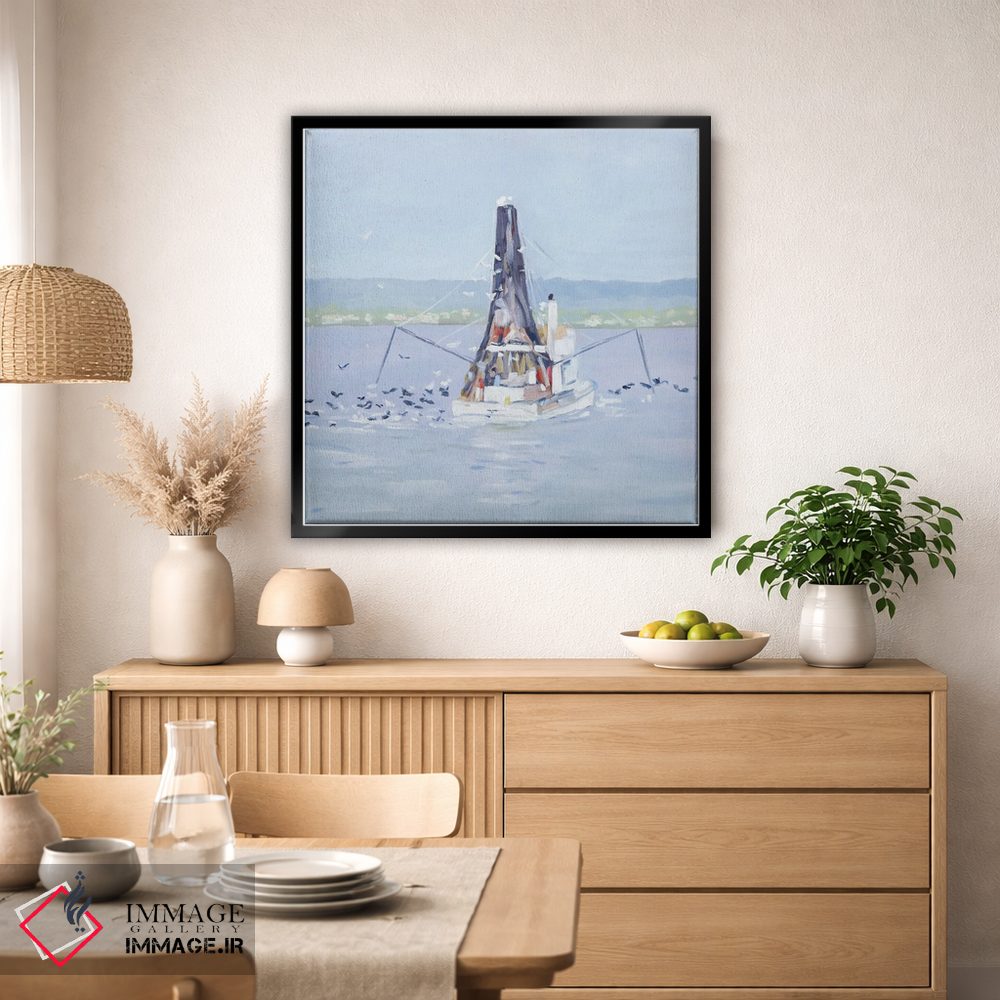 تابلو دکوراتیو کشتی ماهیگیری اثر مردیت هاوس - D5B