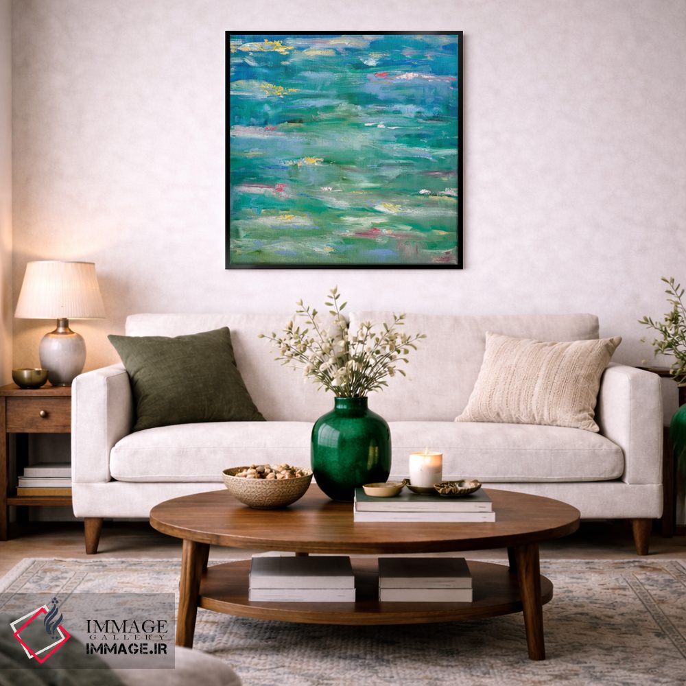 تابلو انتزاعی ادای احترام به مونه II اثر مردیت هاوس - D3B