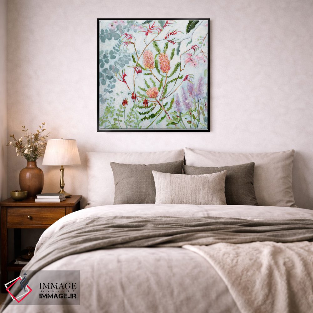 تابلو دکوراتیو بانکسیا در حال شکوفه اثر مردیت هاوس - D3B