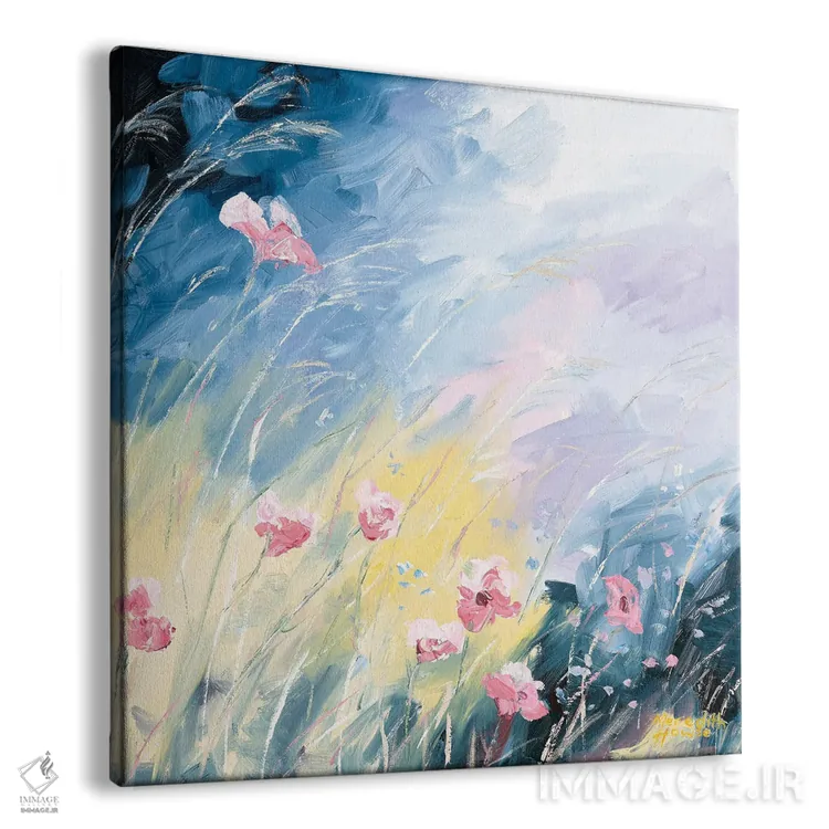 تابلو دکوراتیو شکوفه های در حال تاب خوردن اثر مردیت هاوس - نمای پرسپکتیو محصول
