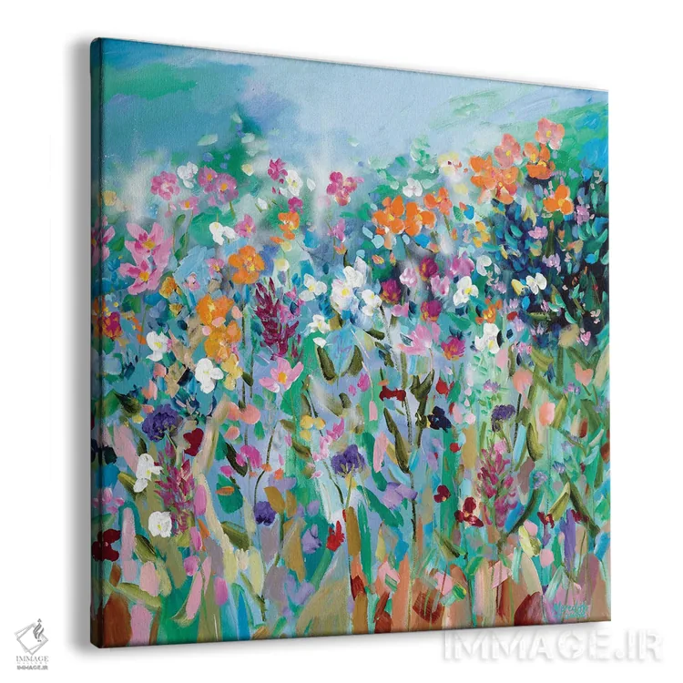 تابلو دکوراتیو رقصیدن گل ها اثر مردیت هاوس - نمای پرسپکتیو محصول