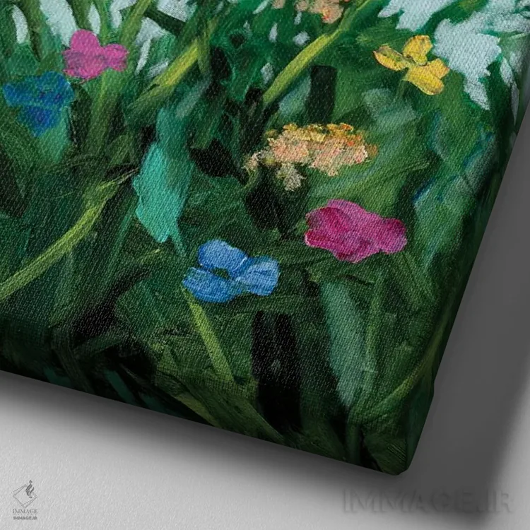 تابلو دکوراتیو فلوریاد اثر مردیت هاوس - نمای نزدیک بافت بوم