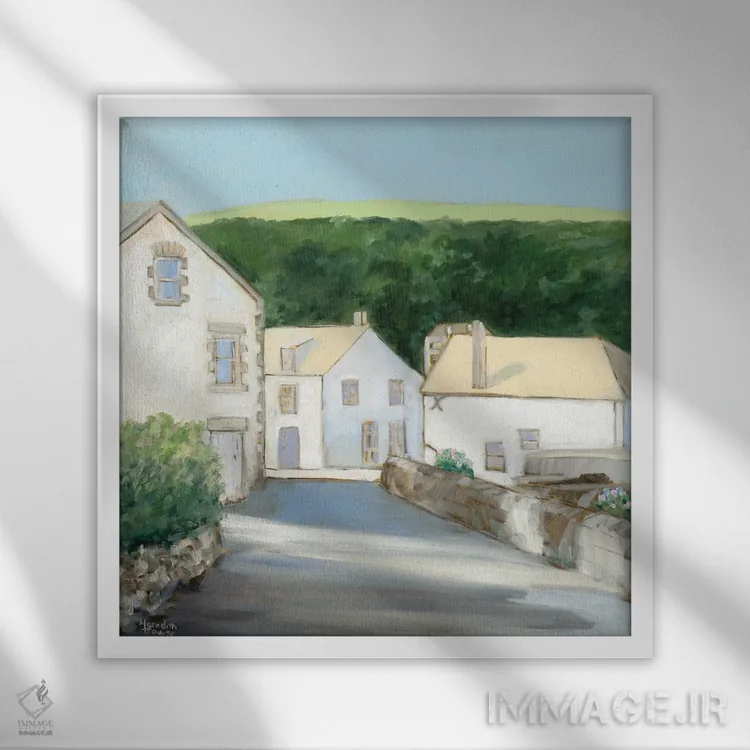 تابلو دکوراتیو کوچه خاطرات اثر مردیت هاوس - نمای قابدار سفید