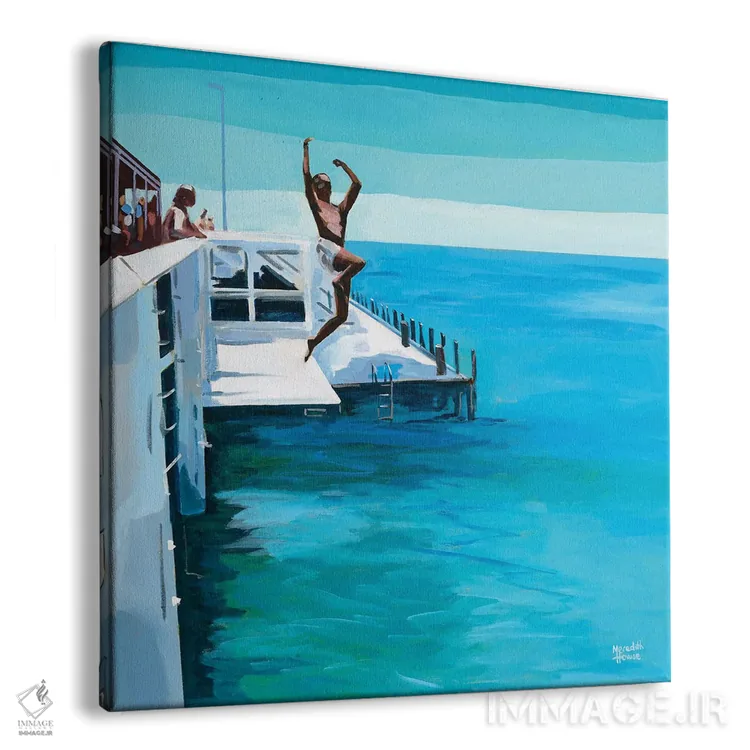 تابلو دکوراتیو اسکله باسلتون اثر مردیت هاوس - نمای پرسپکتیو محصول
