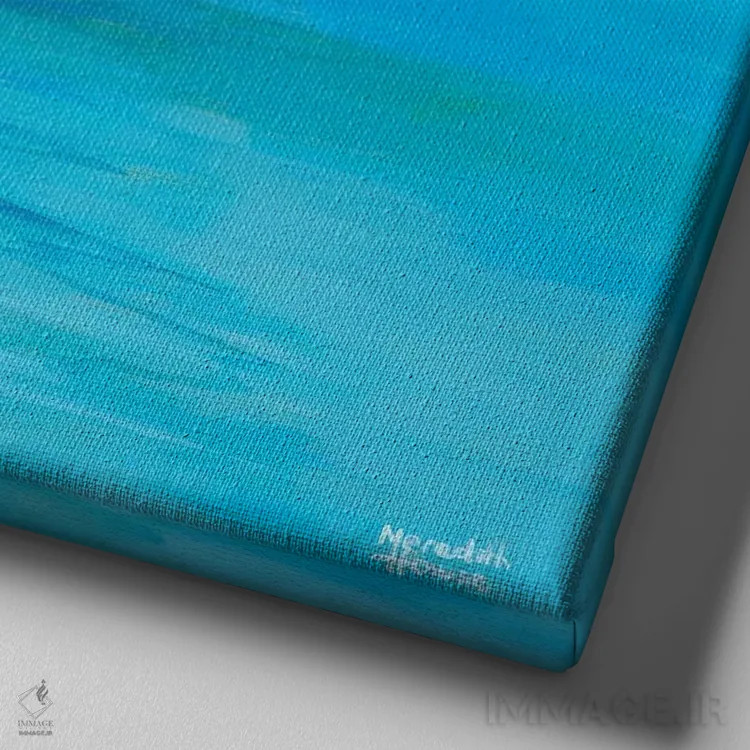 تابلو دکوراتیو اسکله باسلتون اثر مردیت هاوس - نمای نزدیک بافت بوم