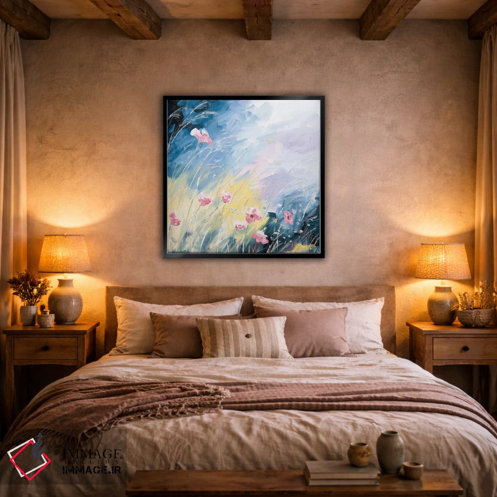 تابلو دکوراتیو شکوفه های در حال تاب خوردن اثر مردیت هاوس - D4B