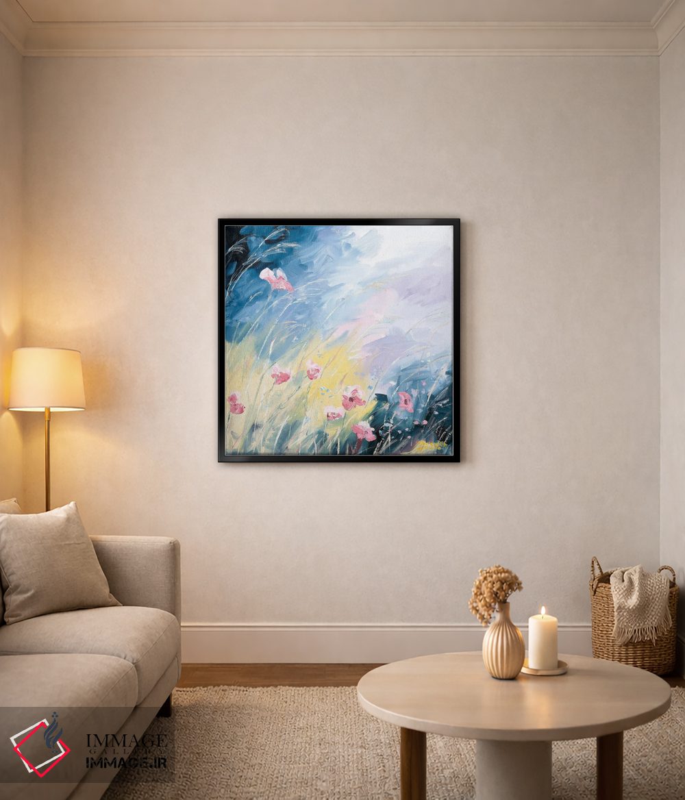تابلو دکوراتیو شکوفه های در حال تاب خوردن اثر مردیت هاوس - D5B