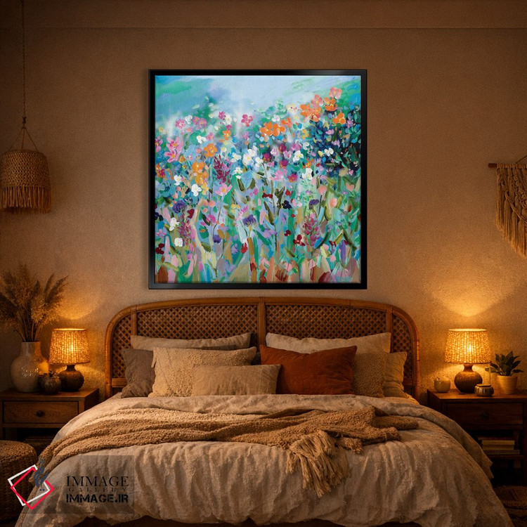 تابلو دکوراتیو رقصیدن گل ها اثر مردیت هاوس - D1B