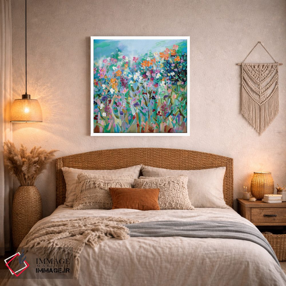 تابلو دکوراتیو رقصیدن گل ها اثر مردیت هاوس - D2W