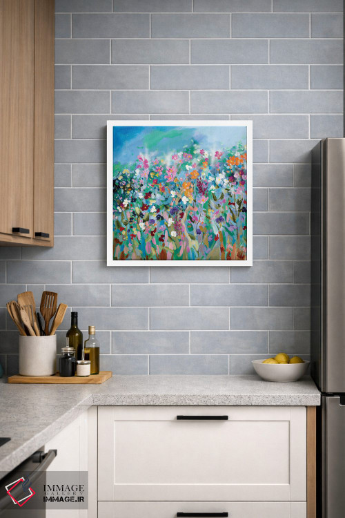 تابلو دکوراتیو رقصیدن گل ها II اثر مردیت هاوس - D1W