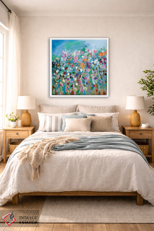 تابلو دکوراتیو رقصیدن گل ها II اثر مردیت هاوس - D4W