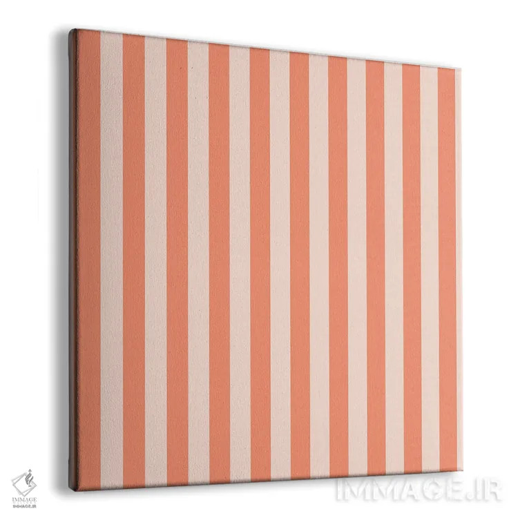 تابلو مینیمال "خطوط نارنجی بچگانه" اثر استودیو هنری میهو - نمای پرسپکتیو محصول