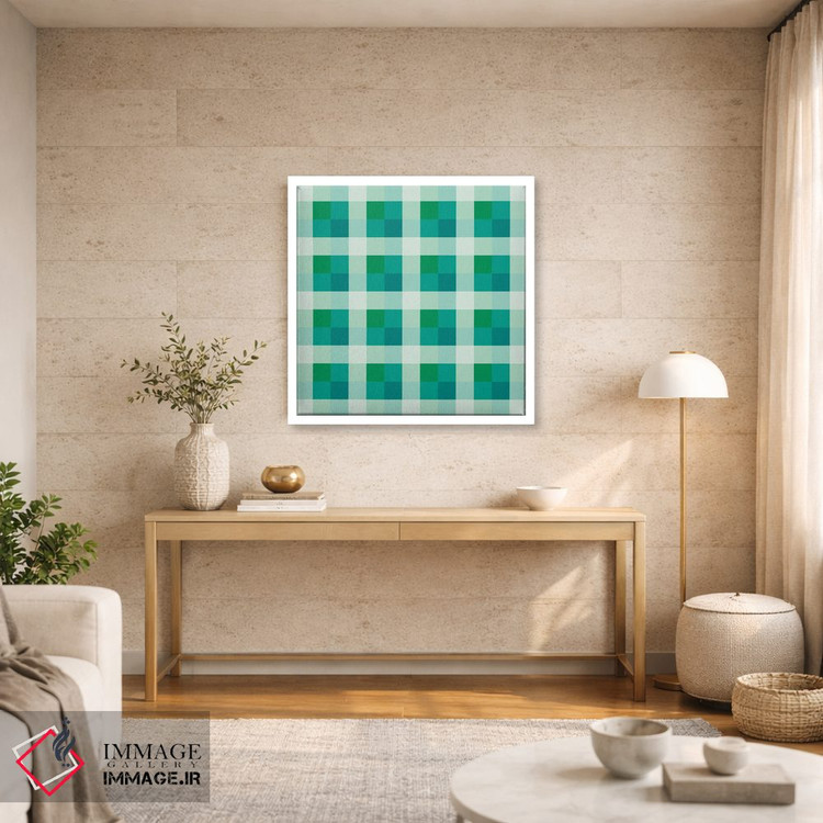 تابلو مدرن توهم رنگ رترو اثر استودیو هنری میهو - D2W