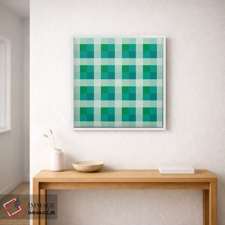 تابلو مدرن توهم رنگ رترو اثر استودیو هنری میهو - D1W