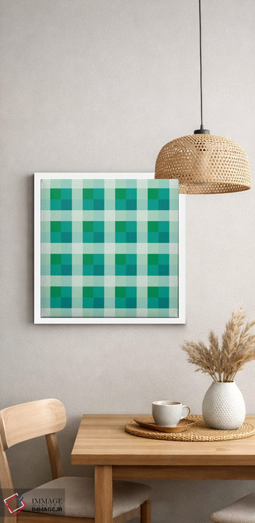 تابلو مدرن توهم رنگ رترو اثر استودیو هنری میهو - D3W