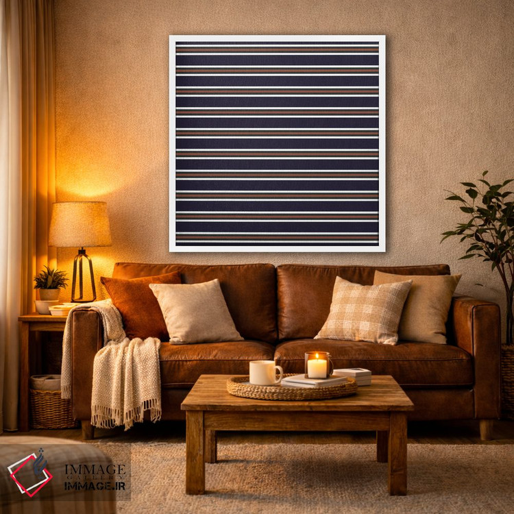 تابلو مینیمال راه راه مینیمال اثر استودیو هنری میهو - D1W