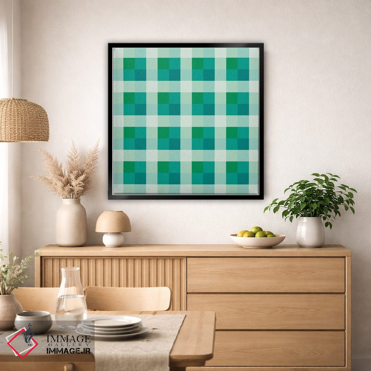 تابلو مدرن توهم رنگ رترو اثر استودیو هنری میهو - D4B