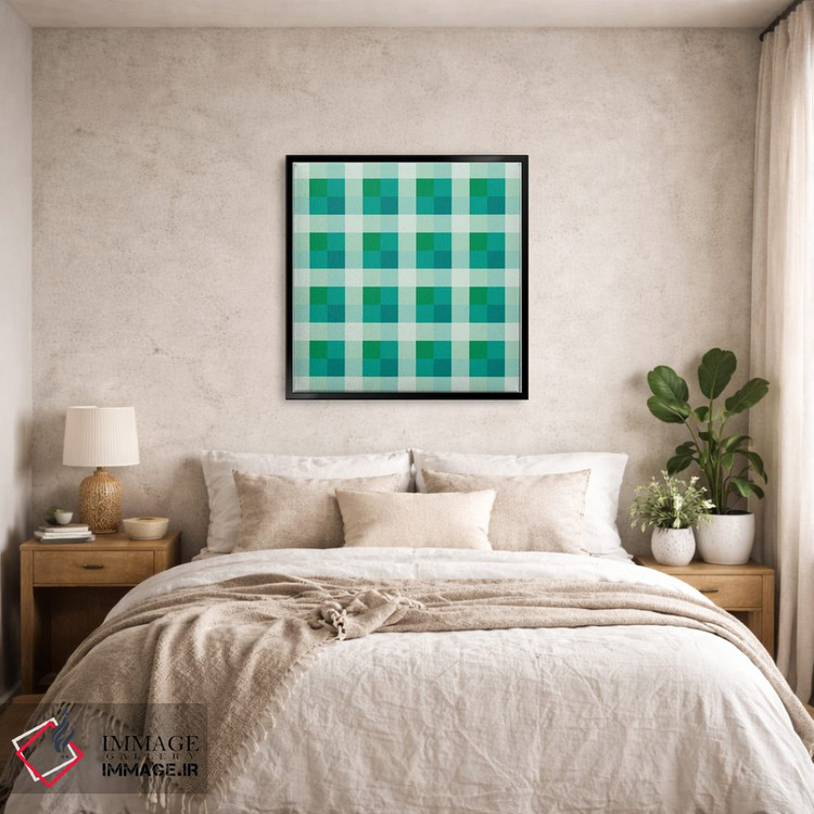 تابلو مدرن توهم رنگ رترو اثر استودیو هنری میهو - D5B