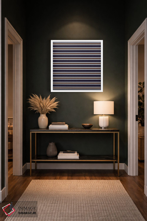 تابلو مینیمال راه راه مینیمال اثر استودیو هنری میهو - D4W