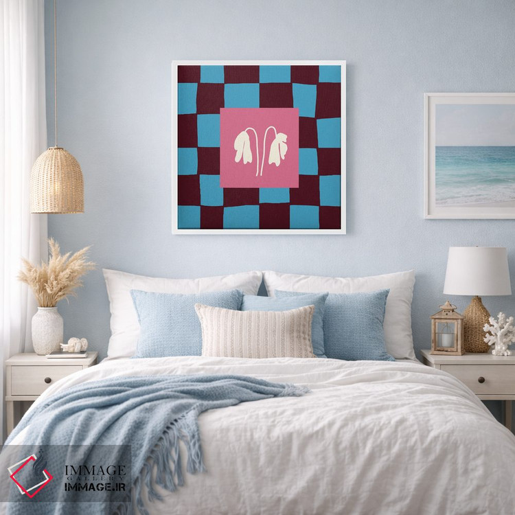 تابلو مدرن "کنار هم در صفحه شطرنجی" اثر استودیو هنری میهو - D1W