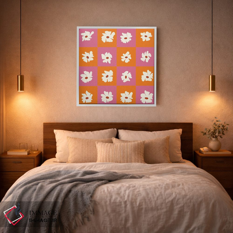 تابلو مدرن "الگوی گلدار گرمسیری" اثر استودیو هنری میهو - D2W