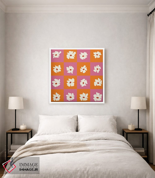 تابلو مدرن "الگوی گلدار گرمسیری" اثر استودیو هنری میهو - D3W