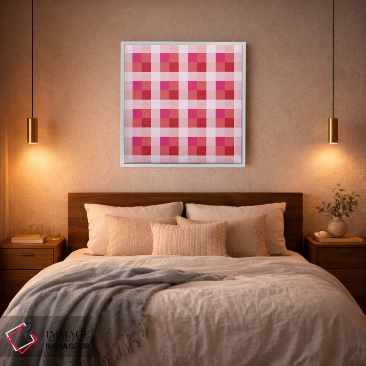 تابلو مدرن "توهم رنگی هندسی" اثر استودیو هنری میهو - D2W