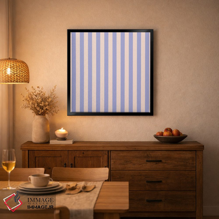 تابلو مینیمال "خطوط پهن بنفش" اثر استودیو هنری میهو - D3B