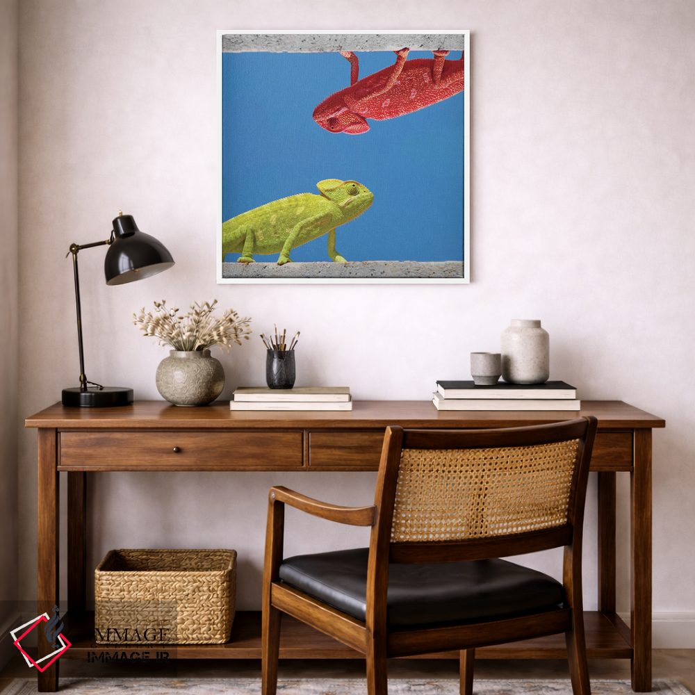 تابلو دکوراتیو دو جور آفتاب پرست اثر مایک کیف - D5W