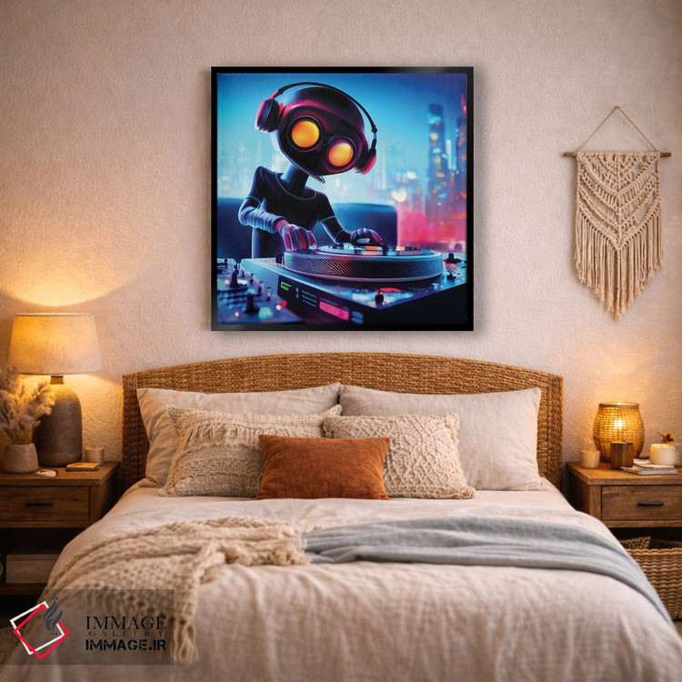 تابلو دکوراتیو دی جی ربات اثر مایک کیف - D3B