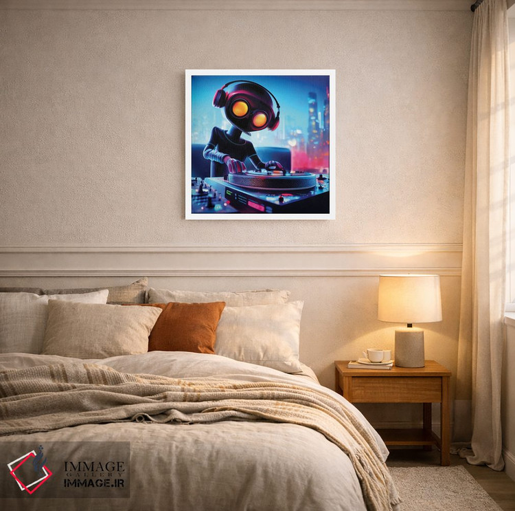 تابلو دکوراتیو دی جی ربات اثر مایک کیف - D4W