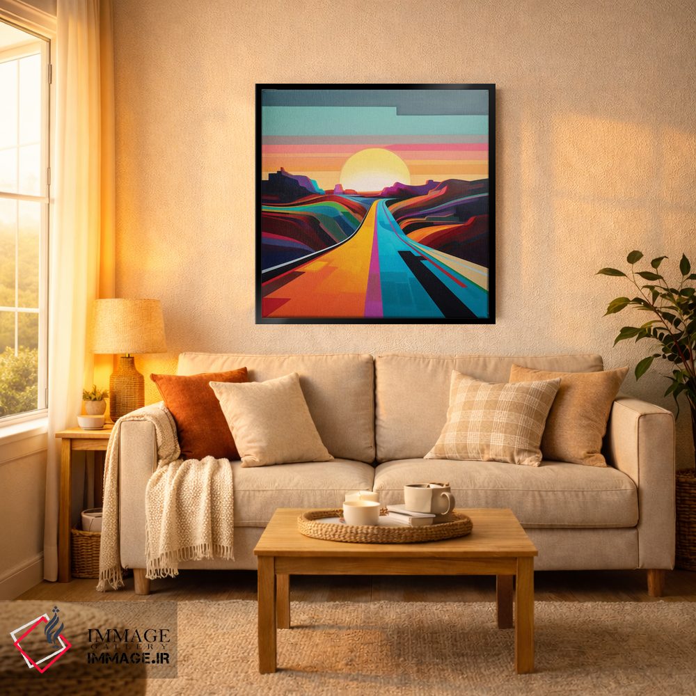 تابلو دکوراتیو جاده به سوی خورشید اثر مایک کیف - D4B
