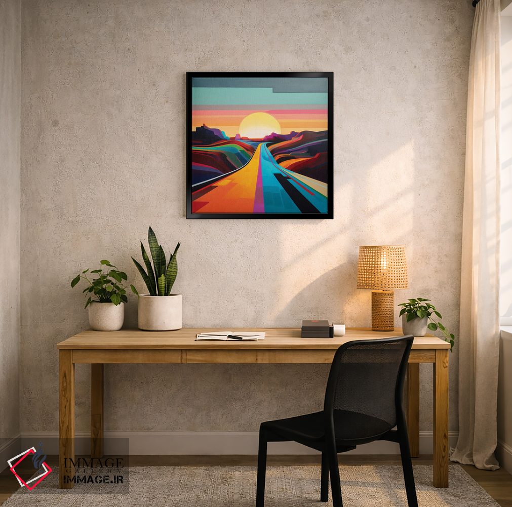 تابلو دکوراتیو جاده به سوی خورشید اثر مایک کیف - D6B
