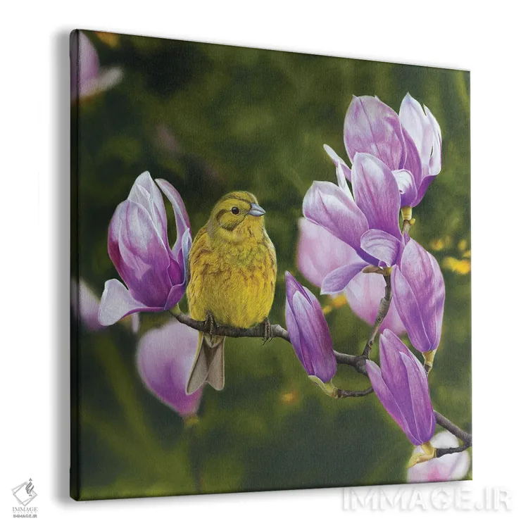 تابلو دکوراتیو زردآواز ۳ اثر میخائیل ودرنیکوف - نمای پرسپکتیو محصول