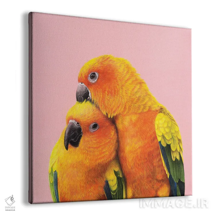 تابلو دکوراتیو طوطی خورشیدی اثر میخائیل ودرنیکوف - نمای پرسپکتیو محصول